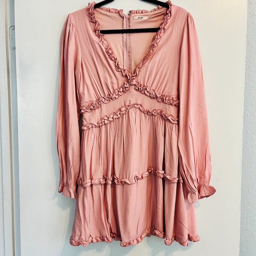 Pink Ruffled Trim Dress - Picture 6 of 7